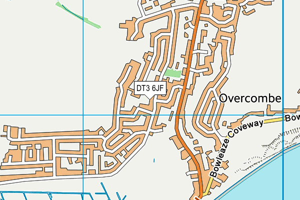 DT3 6JF map - OS VectorMap District (Ordnance Survey)