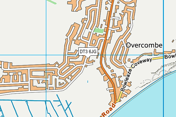 DT3 6JG map - OS VectorMap District (Ordnance Survey)