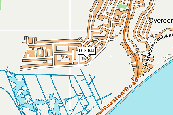 DT3 6JJ map - OS VectorMap District (Ordnance Survey)