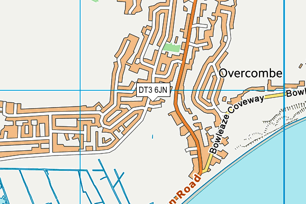 DT3 6JN map - OS VectorMap District (Ordnance Survey)