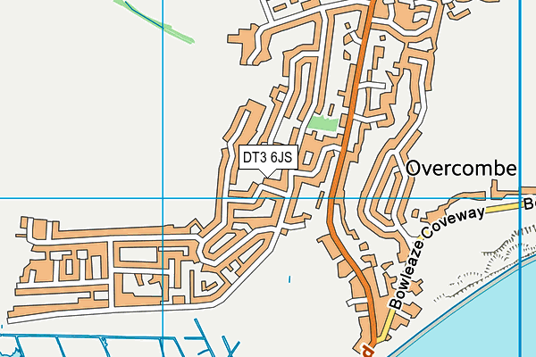 DT3 6JS map - OS VectorMap District (Ordnance Survey)