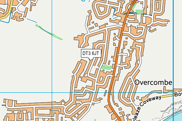 DT3 6JT map - OS VectorMap District (Ordnance Survey)