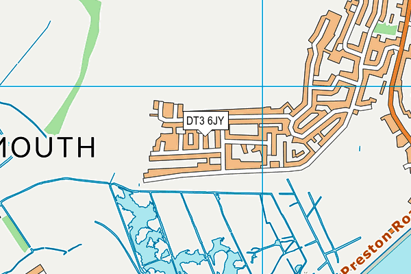 DT3 6JY map - OS VectorMap District (Ordnance Survey)