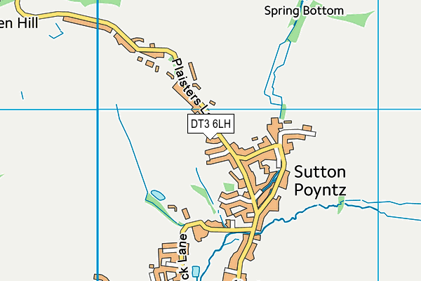 DT3 6LH map - OS VectorMap District (Ordnance Survey)