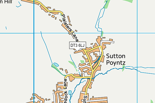 DT3 6LJ map - OS VectorMap District (Ordnance Survey)