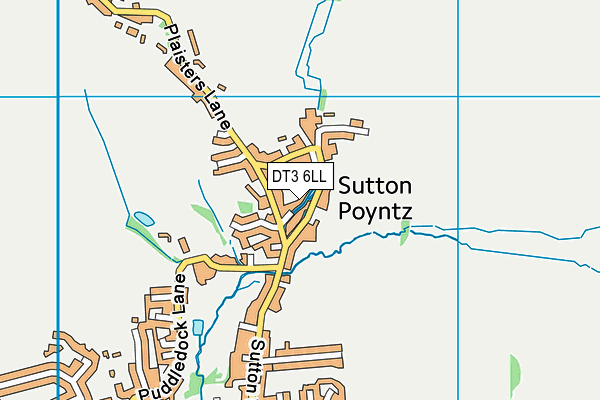 DT3 6LL map - OS VectorMap District (Ordnance Survey)