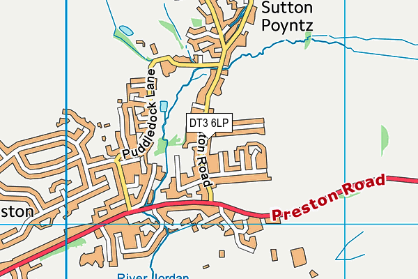 DT3 6LP map - OS VectorMap District (Ordnance Survey)