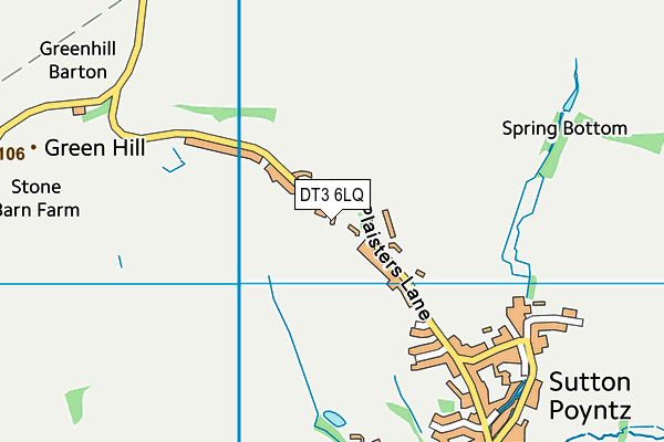 DT3 6LQ map - OS VectorMap District (Ordnance Survey)