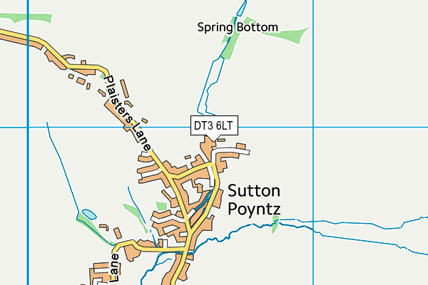 DT3 6LT map - OS VectorMap District (Ordnance Survey)