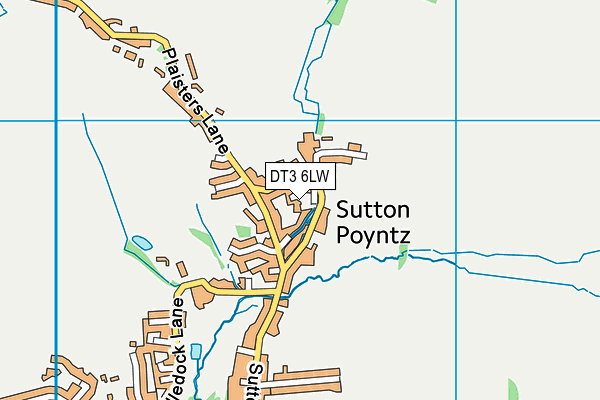 DT3 6LW map - OS VectorMap District (Ordnance Survey)