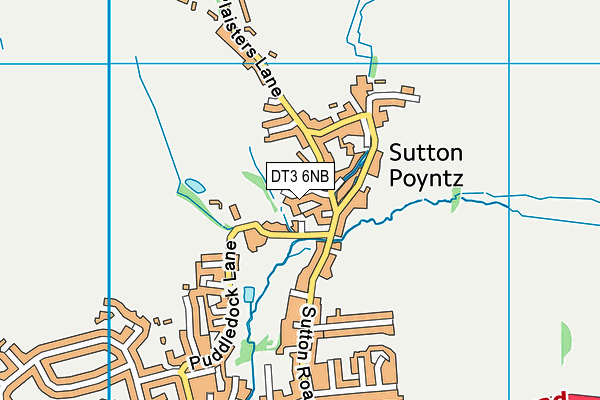 DT3 6NB map - OS VectorMap District (Ordnance Survey)