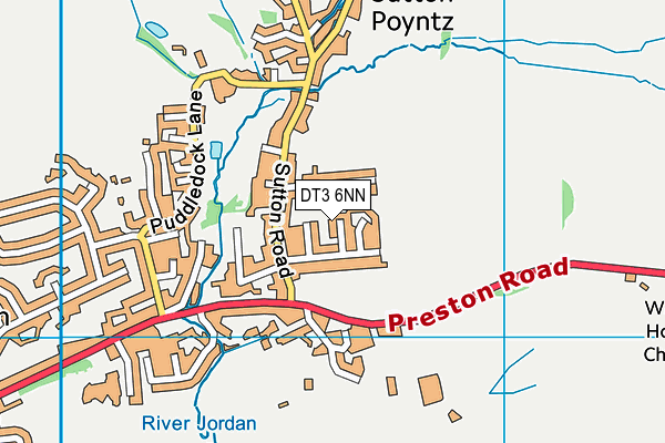 DT3 6NN map - OS VectorMap District (Ordnance Survey)