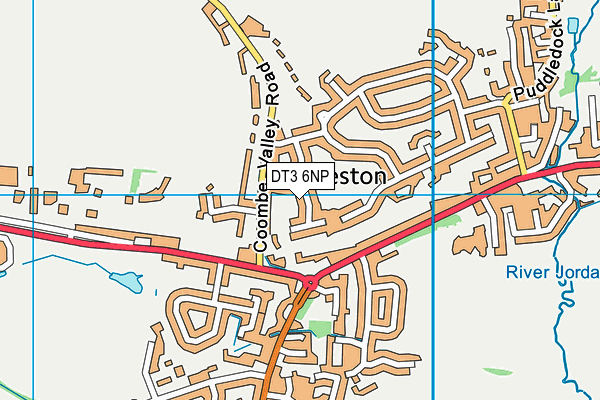 DT3 6NP map - OS VectorMap District (Ordnance Survey)