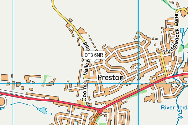 DT3 6NR map - OS VectorMap District (Ordnance Survey)