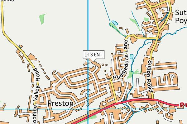 DT3 6NT map - OS VectorMap District (Ordnance Survey)