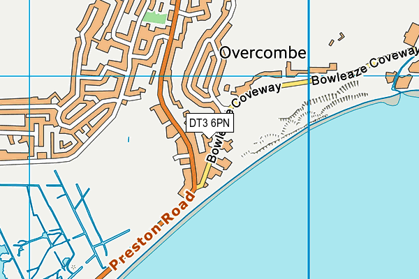 DT3 6PN map - OS VectorMap District (Ordnance Survey)