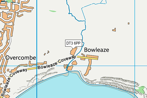 DT3 6PP map - OS VectorMap District (Ordnance Survey)