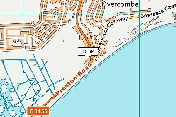 DT3 6PU map - OS VectorMap District (Ordnance Survey)