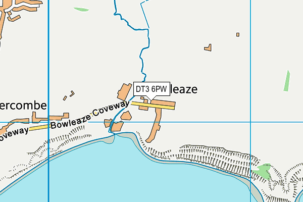 DT3 6PW map - OS VectorMap District (Ordnance Survey)