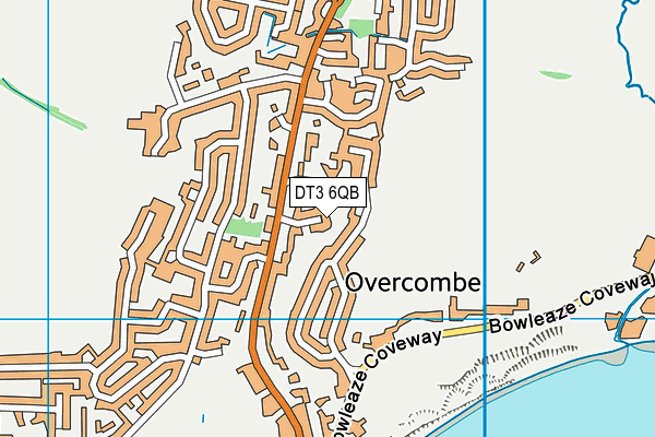 DT3 6QB map - OS VectorMap District (Ordnance Survey)