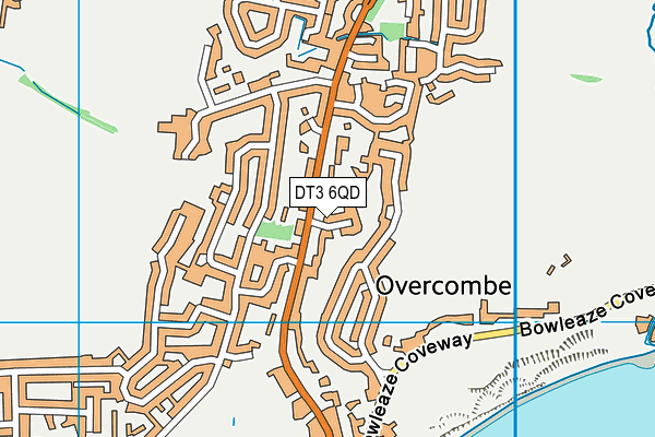 DT3 6QD map - OS VectorMap District (Ordnance Survey)