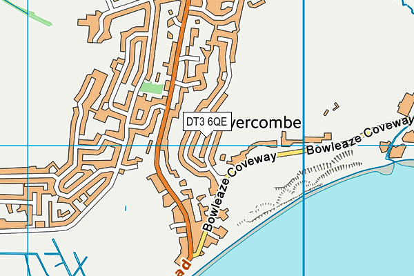 DT3 6QE map - OS VectorMap District (Ordnance Survey)