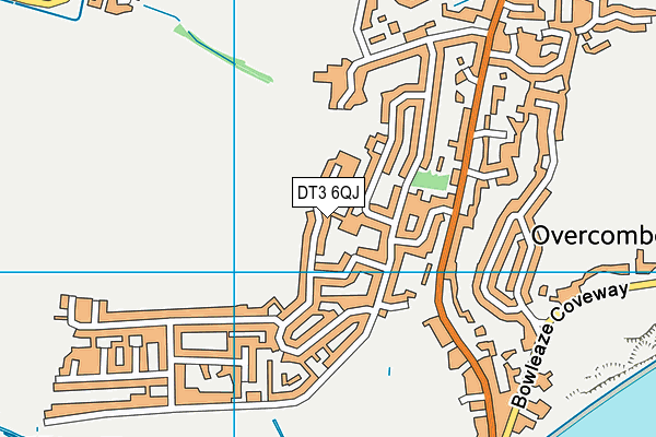 DT3 6QJ map - OS VectorMap District (Ordnance Survey)