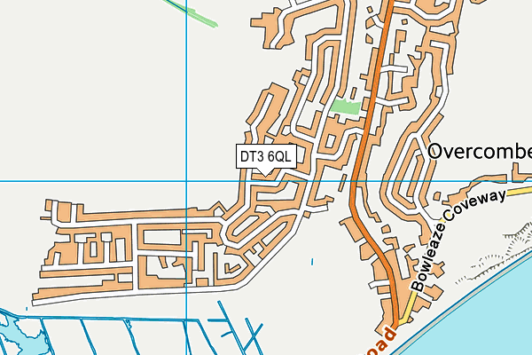 DT3 6QL map - OS VectorMap District (Ordnance Survey)