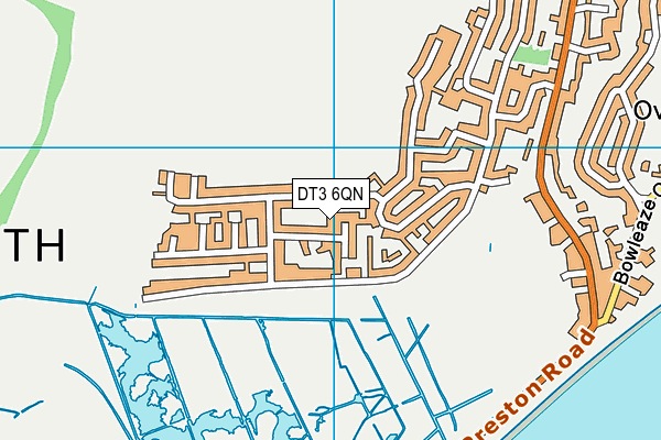DT3 6QN map - OS VectorMap District (Ordnance Survey)