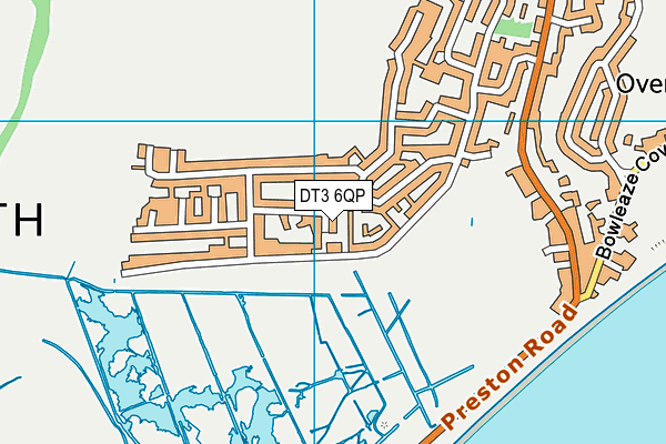 DT3 6QP map - OS VectorMap District (Ordnance Survey)