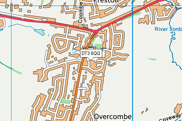 DT3 6QQ map - OS VectorMap District (Ordnance Survey)
