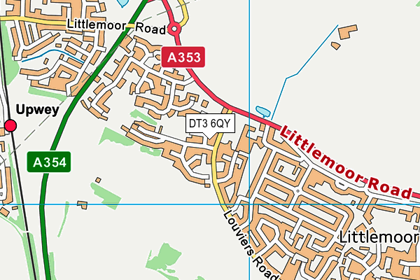 DT3 6QY map - OS VectorMap District (Ordnance Survey)