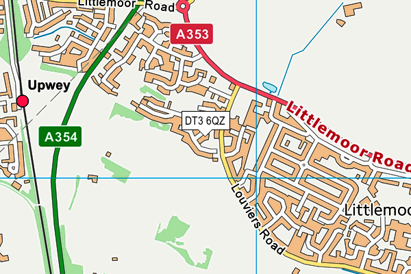 DT3 6QZ map - OS VectorMap District (Ordnance Survey)