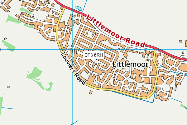 DT3 6RH map - OS VectorMap District (Ordnance Survey)