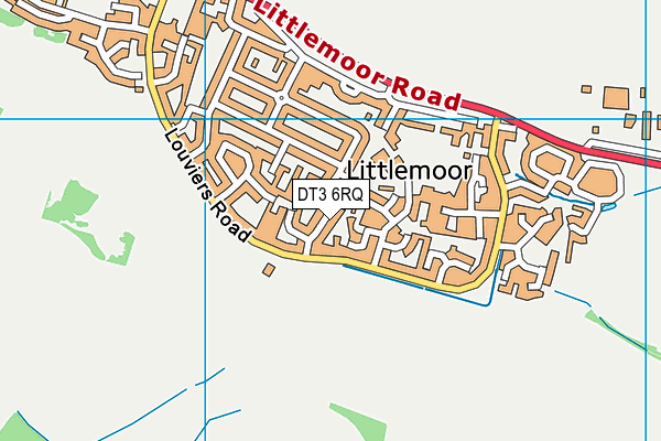 DT3 6RQ map - OS VectorMap District (Ordnance Survey)