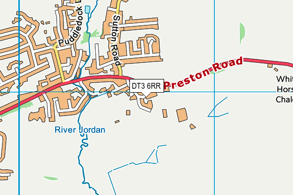 DT3 6RR map - OS VectorMap District (Ordnance Survey)