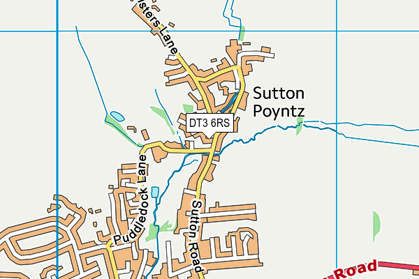 DT3 6RS map - OS VectorMap District (Ordnance Survey)