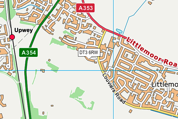 DT3 6RW map - OS VectorMap District (Ordnance Survey)