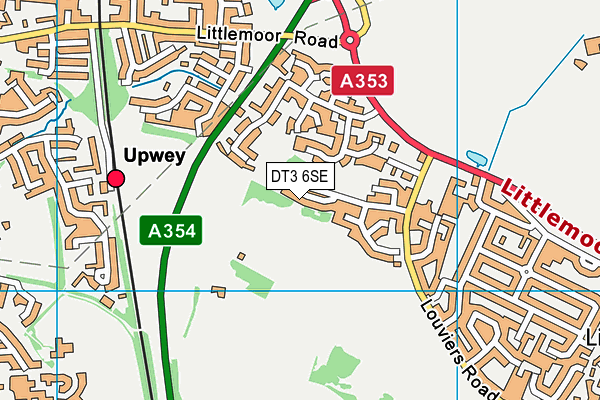 DT3 6SE map - OS VectorMap District (Ordnance Survey)