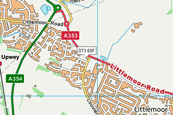 DT3 6SF map - OS VectorMap District (Ordnance Survey)