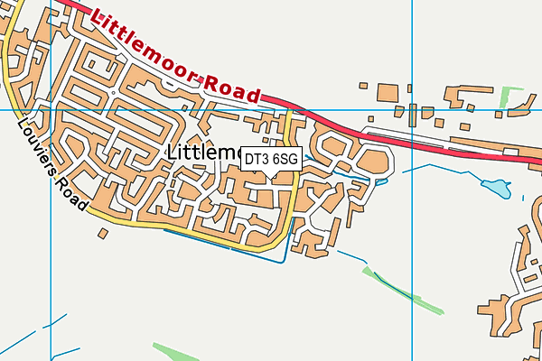 DT3 6SG map - OS VectorMap District (Ordnance Survey)