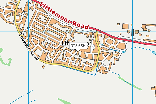 DT3 6SH map - OS VectorMap District (Ordnance Survey)