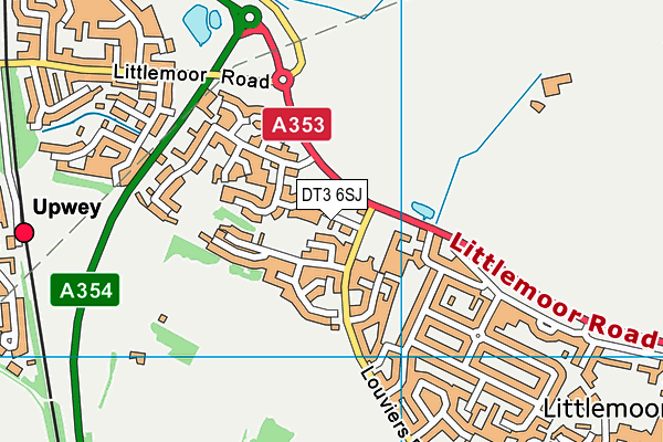 DT3 6SJ map - OS VectorMap District (Ordnance Survey)