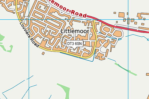 DT3 6SN map - OS VectorMap District (Ordnance Survey)