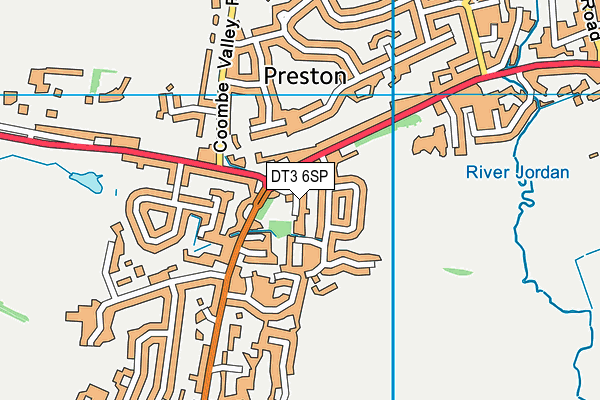 DT3 6SP map - OS VectorMap District (Ordnance Survey)