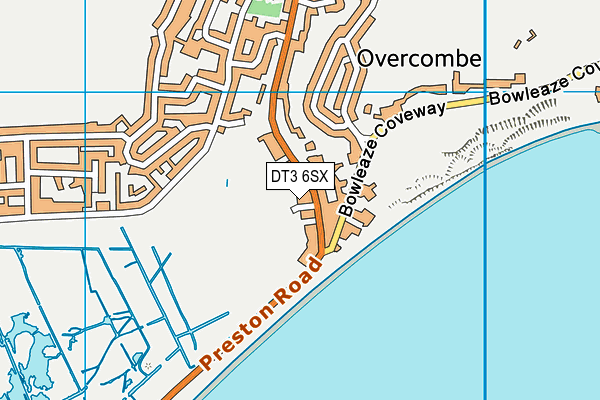 DT3 6SX map - OS VectorMap District (Ordnance Survey)