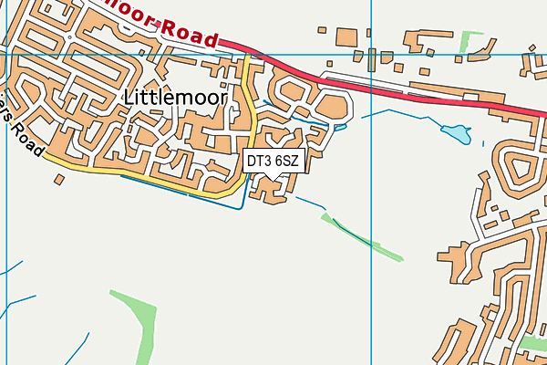 DT3 6SZ map - OS VectorMap District (Ordnance Survey)