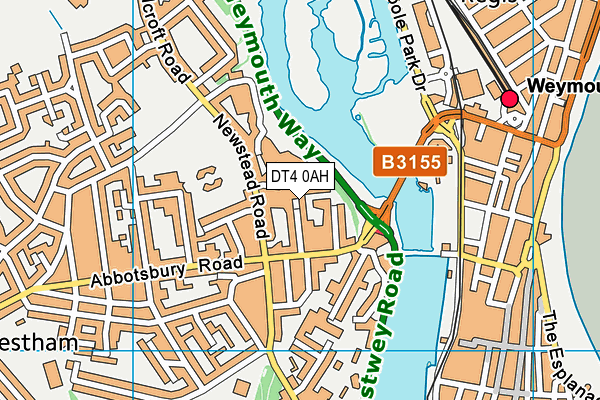 DT4 0AH map - OS VectorMap District (Ordnance Survey)