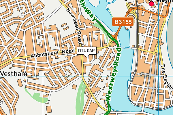 DT4 0AP map - OS VectorMap District (Ordnance Survey)