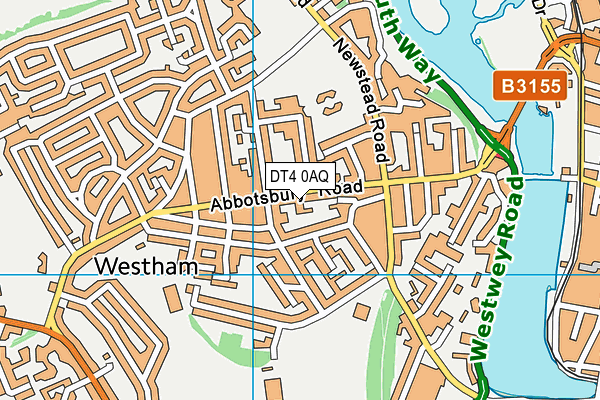 DT4 0AQ map - OS VectorMap District (Ordnance Survey)